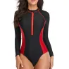 One piece swimsuit - long sleeve - with zipperSwimming