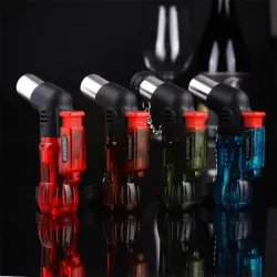 Jet flamme briquet - coupe-vent - rechargeable - allume cigare
