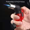 Jet flamme briquet - coupe-vent - rechargeable - allume cigare