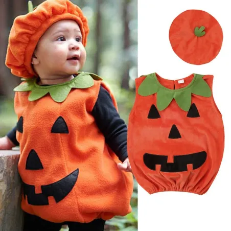 Pumpkin cosplay set - newborns / babies - Halloween