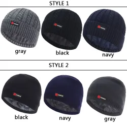 Thick knitted beanie hat - unisex