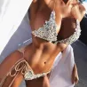 Diamond lace bikini - beachwear / swimming