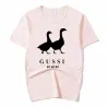 Funny duck logo - cotton t-shirt