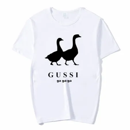 Funny duck logo - cotton t-shirt