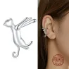 WOSTU clip earrings - sterling silver for women