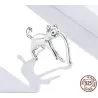 Ear clip with cat - 925 sterling silver earringEarrings