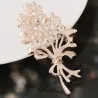 Opal flower - crystal brooch