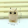 Owl brooch - with pearl decorations