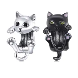 Kitty cat necklace - 925 sterling silver