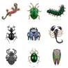 Enamel insect brooch for women - ladybug / scorpion / lizard