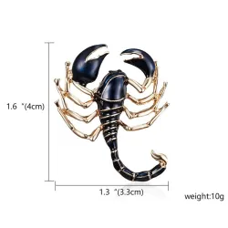 Enamel insect brooch for women - ladybug / scorpion / lizard