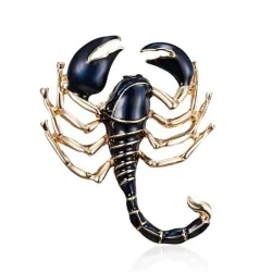 Enamel insect brooch for women - ladybug / scorpion / lizard