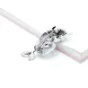 Rhinestone brooch for women - chameleon / lizard