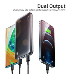 Portable power bank charger for mobile phone