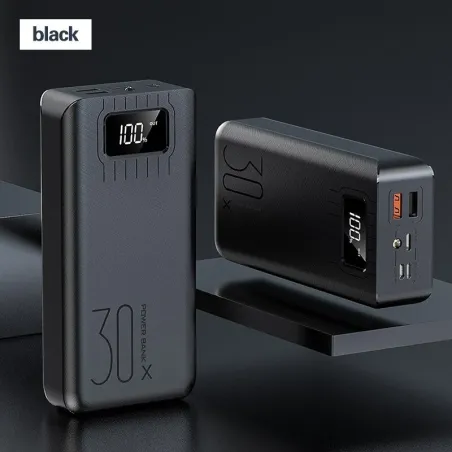 Portable power bank - external battery - charger - 2 USB - LED - 30000mAhPower Banks