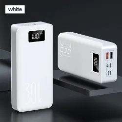 Portable power bank - external battery - charger - 2 USB - LED - 30000mAhPower Banks