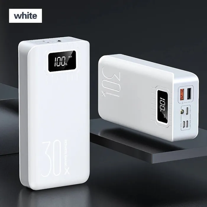 Portable power bank - external battery - charger - 2 USB - LED - 30000mAhPower Banks