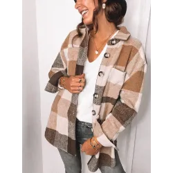 Vintage autumn plaid shirt - button up - long sleeve outfit