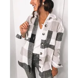 Vintage autumn plaid shirt - button up - long sleeve outfit