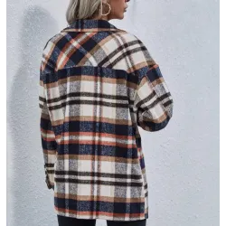 Classic plaid shirt - long sleeve - with buttons / pocketsJackets