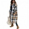Vintage plaid coat - long shirt - with buttons / pocketsJackets