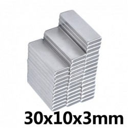 N35 - neodymium magnet - rectangle - 30 * 10 * 3mmN35