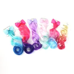 Gradient hair extensions - girls / women - with metal clip