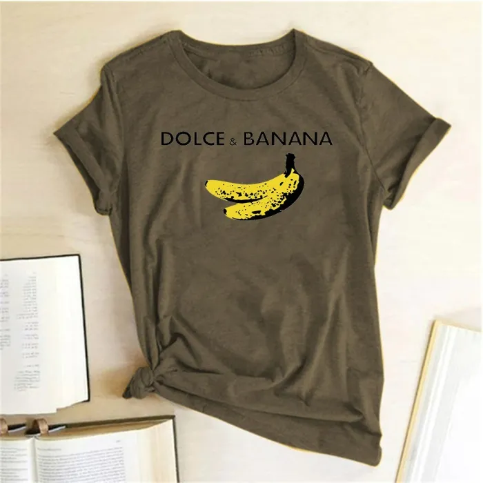Dolce & Banana - funny print t-shirt - short sleeveBlouses & shirts