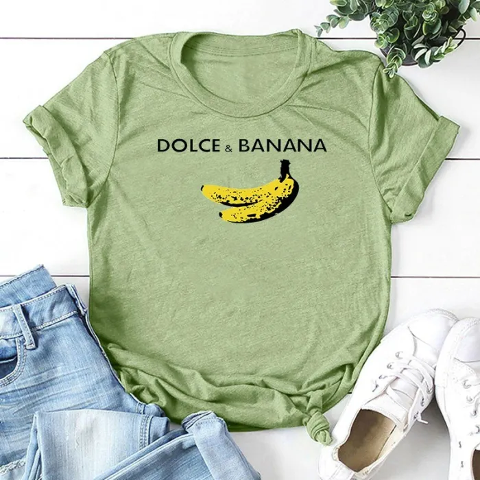Dolce and Banana print - funny t-shirt - unisex