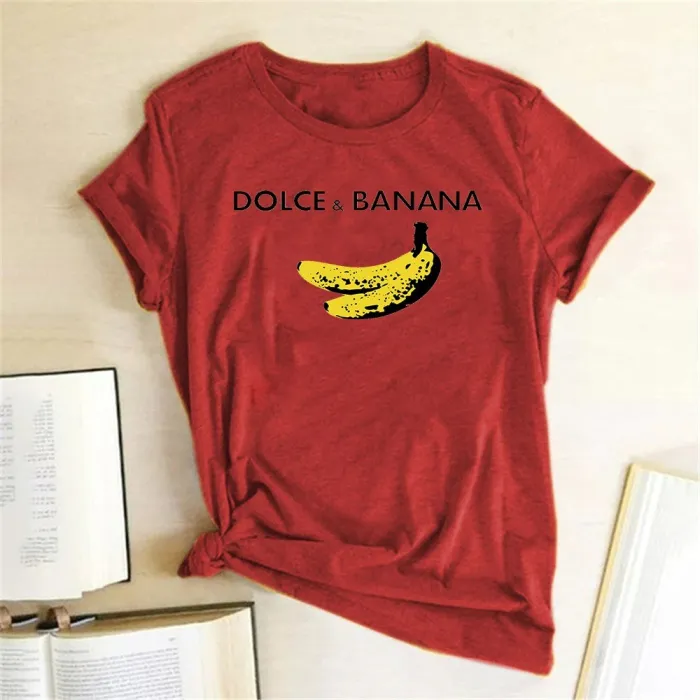 Dolce and Banana print - funny t-shirt - unisex