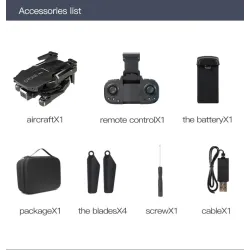H3 Mini - 2.4G - WiFi - FPV - 4K HD Dual Camera - Foldable - RC Drone Quadcopter - RTF