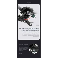 H3 Mini - 2.4G - WiFi - FPV - 4K HD Dual Camera - Foldable - RC Drone Quadcopter - RTF