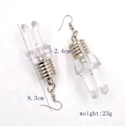 Light bulb shaped - stud earrings - LED