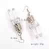 Light bulb shaped - stud earrings - LED