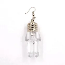 Light bulb shaped - stud earrings - LED