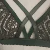 Sexy lace bra - with push up - cross front straps