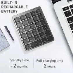 Portable numeric keyboard - Bluetooth - USB