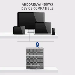 Portable numeric keyboard - Bluetooth - USB