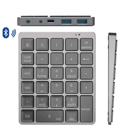 Portable numeric keyboard - Bluetooth - with USB HUB splitterKeyboards