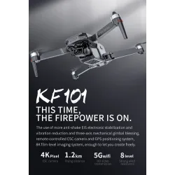 KF101 - GPS - 5G - WiFi - FPV - 4K HD ESC Camera - EIS - RC Drone Quadcopter - RTF
