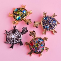Fashionable brooch with crystal tortoiseBrooches