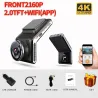 Sameuo U2000 dash cam - auto night vision - 24 hour parking monitor - front and rear