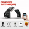 Sameuo U2000 dash cam - auto night vision - 24 hour parking monitor - front and rear