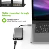 USB type-C - HUB type-C to HDMI 4K VGA adapter - RJ45 Lan Ethernet - SD - TF - 3.5mm jackHDMI switchers
