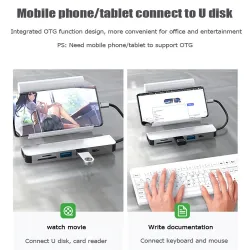 USB HUB-C HUB adapter - 6 in 1 USB-C to USB 3.0 HDMI - splitterHDMI switchers