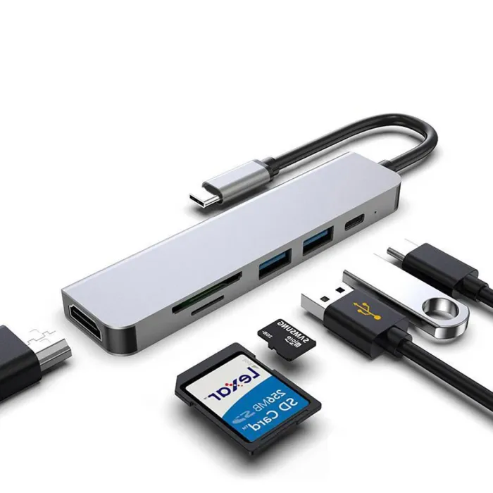 USB HUB-C HUB adapter - 6 in 1 USB-C to USB 3.0 HDMI - splitterHDMI switchers