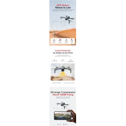 8813 Pro - 5G - WiFi - 1KM - FPV - 4K HD Dual Camera - RC Quadcopter - RTF
