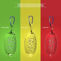 Mango shaped - wireless Bluetooth speakers - waterproof - with metal clip