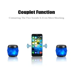 M&J wireless speaker - Bluetooth - portable - LED