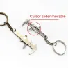 Porte-clés métal règle verniper